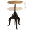 vidaXL Bar Table Solid Mango Wood 60x(76-110) cm