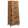 vidaXL Chest of Drawers 42x35x110 cm Solid Pinewood
