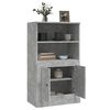 vidaXL Highboard Concrete Grey 60x35.5x103.5 cm Engineered Wood