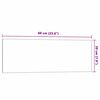 vidaXL Wall-mounted Magnetic Board White 60x20 cm Tempered Glass