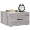 vidaXL Wall-mounted Bedside Cabinet Grey Sonoma 35x35x20 cm