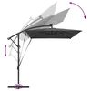 vidaXL Cantilever Banana Parasol Anthracite 294 x 200 x 254 cm