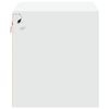 vidaXL Wall-mounted Bedside Cabinets with LED Lights 2 pcs White