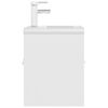 vidaXL Sink Cabinet with Built-in Basin White Engineered Wood