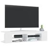 vidaXL TV Cabinet with LED Lights White 135x39x30 cm