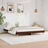 vidaXL Bed Frame without Mattress Brown Oak 150x200 cm King Size Engineered Wood
