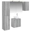 vidaXL Bathroom Cabinet Set 5 pcs Grey Sonoma Engineered Wood