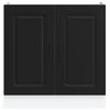 vidaXL Sink Base Cabinet Kalmar Black 80x46x81.5 cm Engineered Wood