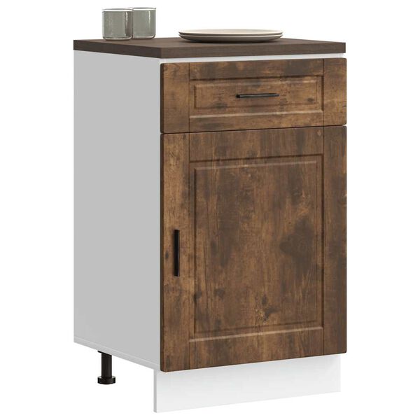 vidaXL Kitchen Base Cabinet&nbsp;Porto Smoked Oak Engineered Wood