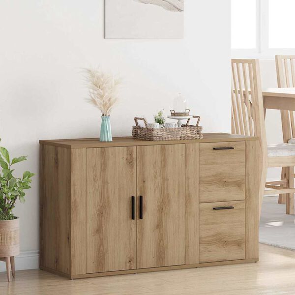 vidaXL Sideboard Artisan oak 100 x 33 x 59.5 cm Engineered wood