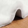 vidaXL Faux Rabbit Fur Rug Olite White &Oslash; 100 cm Polyester