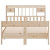vidaXL Bookcase Bed without Mattress 160x200cm Solid Wood Pine