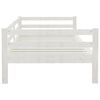 vidaXL Day Bed without Mattress White Solid Wood Pine 90x200cm