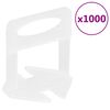 vidaXL Tile Levelling Clips 1000 pcs 1.5 mm