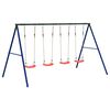 vidaXL Outdoor Swing Set with 4 Swings