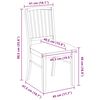 vidaXL Dining Chairs 2 pcs Natural 50 x 52.5 x 91 cm Solid Rubber Wood