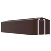 vidaXL Garden Shed Brown 257x779x181 cm Galvanised steel