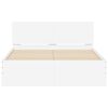 vidaXL Bed Frame without Mattress White 135x190 cm Double