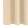 vidaXL Blackout Curtains with Rings 2 pcs Cream 140 x 140 cm Polyester