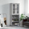 vidaXL Highboard Grey Sonoma 69.5x34x180 cm Engineered Wood