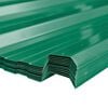 vidaXL Roof Panels Green 129 x 45 cm Metal