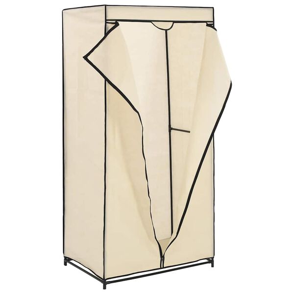 vidaXL Wardrobes 2 pcs Cream 75x50x160 cm