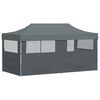 vidaXL Folding Pop-up Partytent with Sidewalls 3x6 m Anthracite