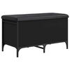 vidaXL Storage Bench Black 82x42x45 cm Engineered Wood