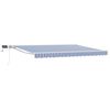 vidaXL Blue and White 5 x 3.5 m Polyester with PU coating