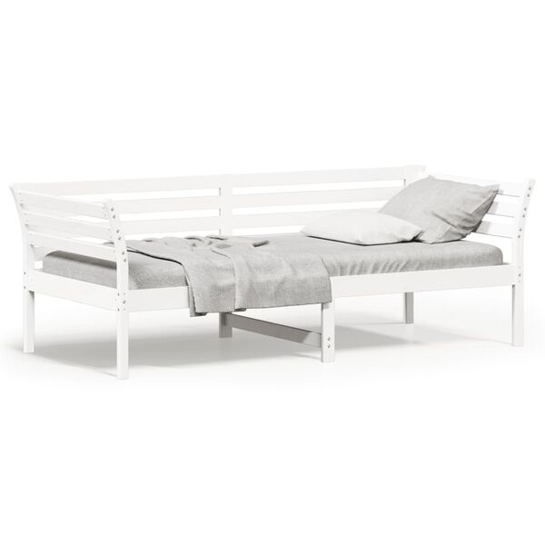 vidaXL Day Bed without Mattress White 80x200 cm Solid Wood Pine