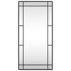 vidaXL Wall Mirror Black 40x80 cm Rectangle Iron