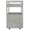 vidaXL Kitchen Trolley Concrete Grey 60x45x80 cm Engineered Wood
