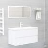 vidaXL 2 Piece Bathroom Furniture Set White Engineered Wood