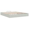 vidaXL Ottoman Bed Frame No Mattress Light Grey Super King Velvet