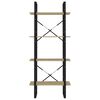 vidaXL 4-Tier Book Cabinet Sonoma Oak 60x30x140 cm Engineered Wood