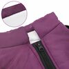 vidaXL Dog Coat with Harness Purple S Fleece and Polyester