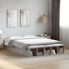 vidaXL Bed Frame without Mattress Concrete Grey 140x200 cm