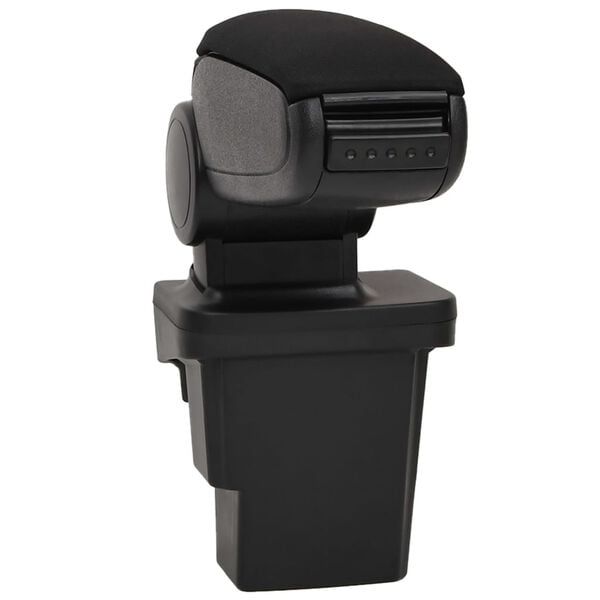 vidaXL Car Armrest Black 17x32x(37-53) cm ABS