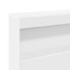 vidaXL Storage Headboard with Shelf White 140 cm Engineered Wood