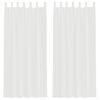 vidaXL Voile Curtains with Loops 2 pcs White 140x225 cm