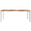 vidaXL DiningTable Brown 200 x 90 x 75 cm Solid Teak Wood