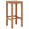 vidaXL Bar Stools 4 pcs Solid Teak Wood