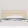 vidaXL Headboard with Headboard Cream 100 cm Faux Leather
