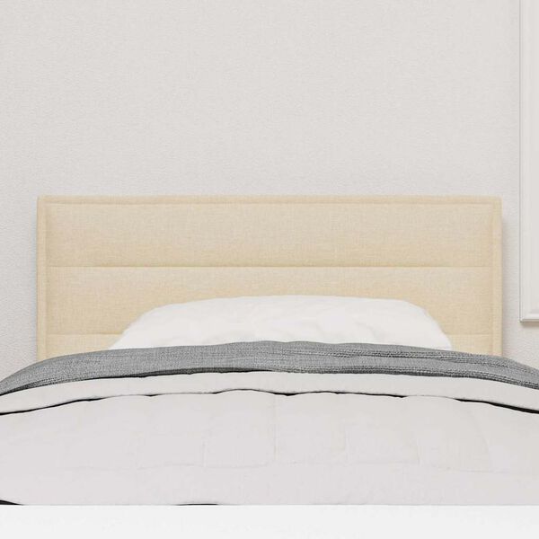 vidaXL Headboard with Headboard Cream 100 cm Faux Leather
