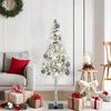 vidaXL Christmas Tree with 150 LEDs White 120 cm PE and Steel