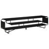 vidaXL TV Stand 180 x 36 x 45 cm Black Oak Engineered Wood