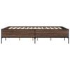 vidaXL Bed Frame without Mattress Brown Oak 150x200 cm King Size