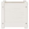 vidaXL Garden Planter White 31x31x31 cm Solid Pinewood