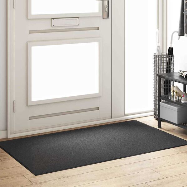 vidaXL Doormat Other Anthracite and Black 90 x 150 cm