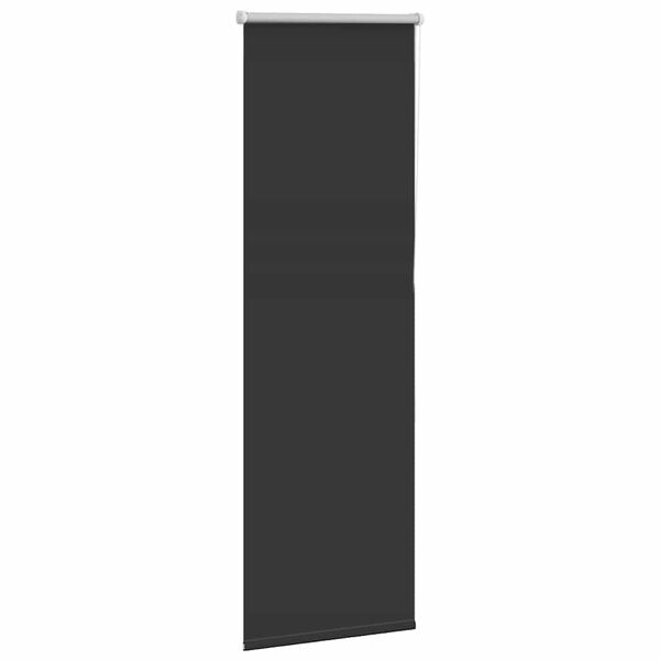 vidaXL Roller Blind Blackout Black 45x175 cm Fabric Width 40.7 cm Polyester